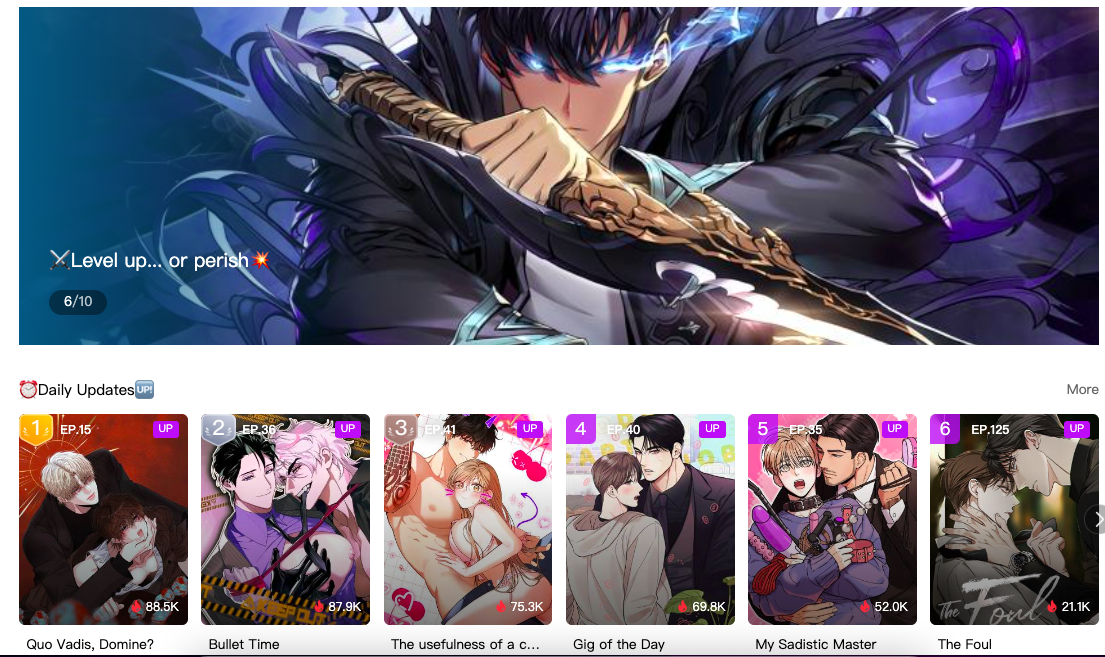 MangaPark Platform Interface